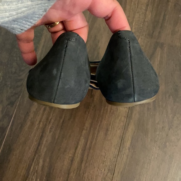 Madewell Thea Sandals Navy Blue Woven Flats. Sz 8 - Picture 5 of 7